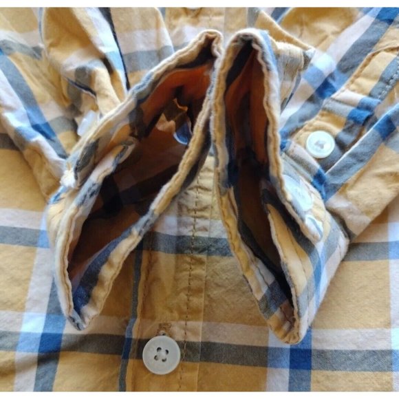 Oshkosh Top Boys 2T Plaid Button Up Long Sleeve Pocket Fall Harvest - Picture 12 of 13